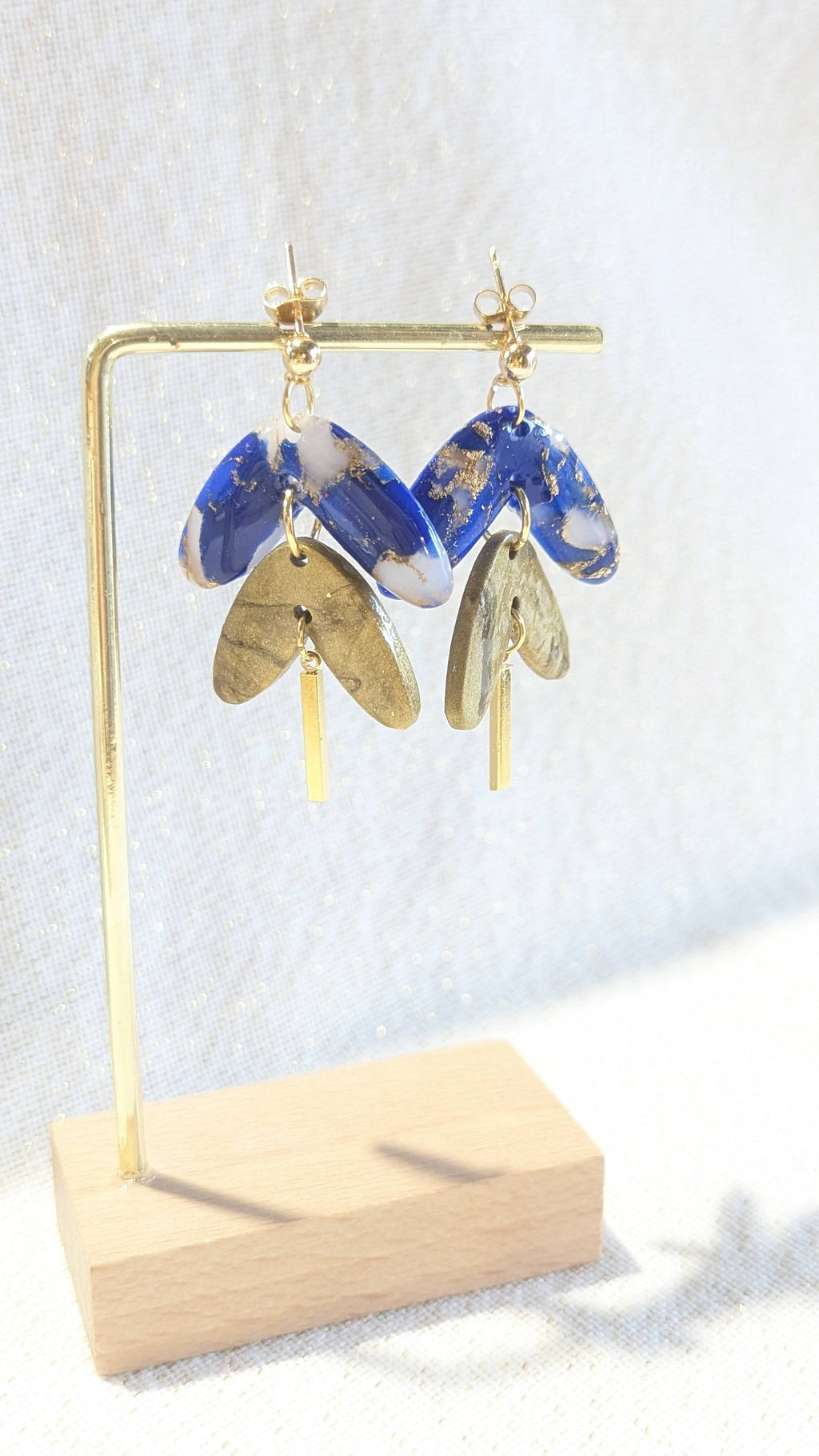 LAPIS | BOUCLES D'OREILLES EFFET PIERRE