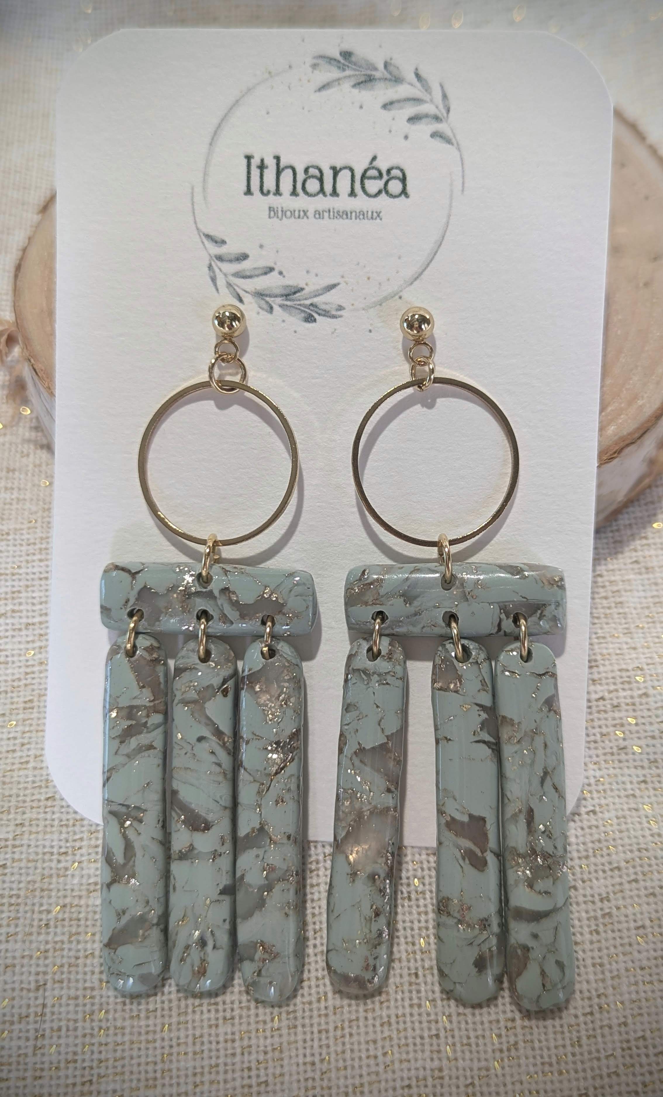 OLYMPEA | BOUCLES D'OREILLES EFFET PIERRE